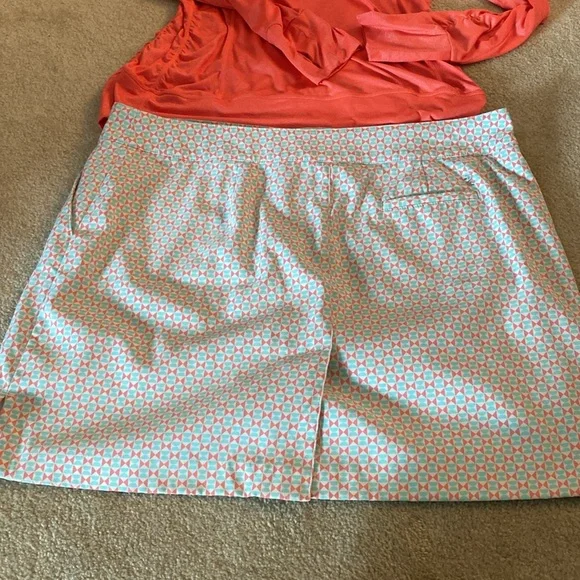 IZOD golf skort size 16 with free XL tangerine top - Picture 6 of 12